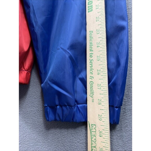 Chicago Cubs Mens Genuine Merchandise Windbreaker Full Zip Blue Red Size 5XL Vtg - Picture 7 of 13